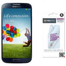 Ochranná fólie displeje CELLY Screen Protector pro Samsung Galaxy S4 proti otiskům prstů, 2ks, lesklá