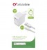 Cestovní nabíječka CellularLine s datovým kabelem a konektorem Apple Lightning, 2A