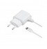 Cestovní nabíječka KIT s konektorem Apple Lightning, MFI, výstup 2A, bílá