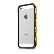 Kryt bumper itSkins Venum pro Apple iPhone 5/5S, černožlutý + folie