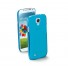 Zadní kryt CellularLine Cool Fluo pro Samsung Galaxy S4, modrý + folie