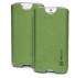 Koženkové pouzdro CELLY Ristretto pro Apple iPhone 5/5S, barva zelená, blister 
